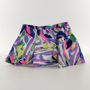Lilly Pulitzer Skirt Girls Size Small 4-5 Skort Shorts Bright Mini